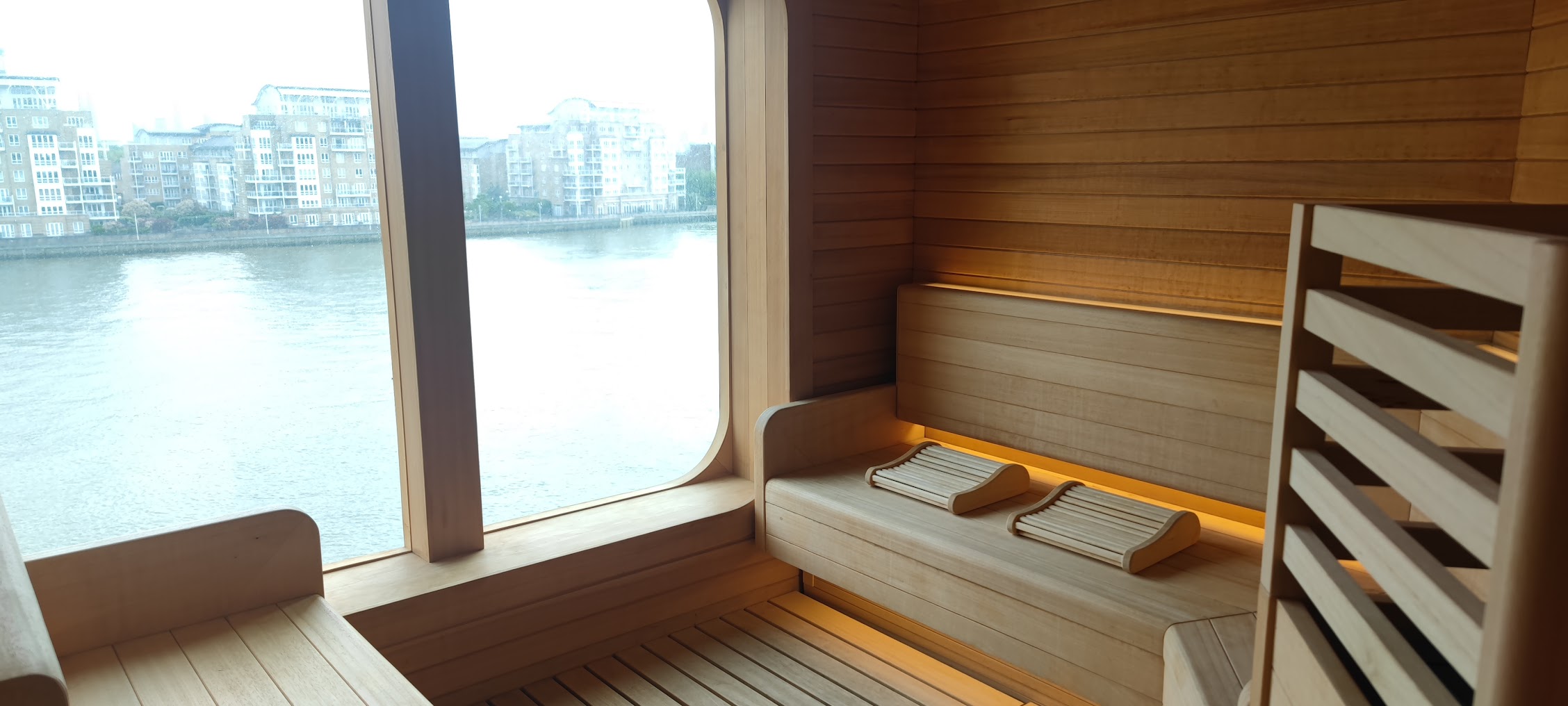Sauna mit Meerblick an Bord der Seabourn Venture